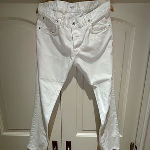 White slim straight Jeans